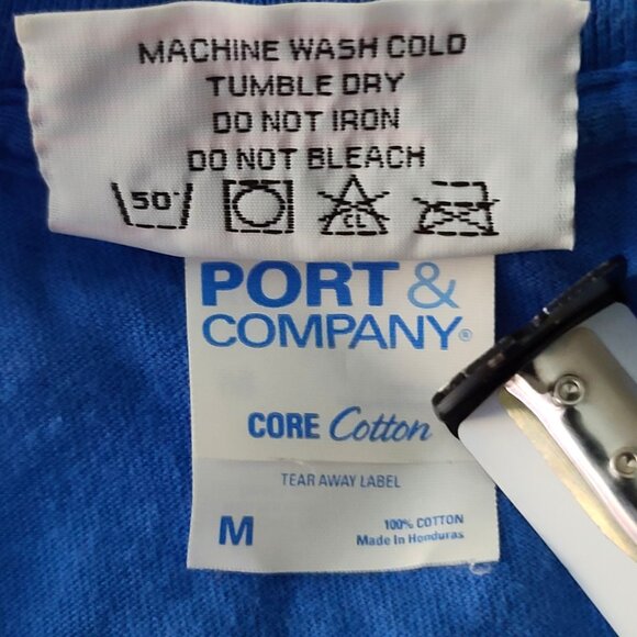 Vtg Mystic Pizza Graphic T Shirt  A Slice of Heaven with Wings Sz M Blue Cotton - Picture 5 of 8